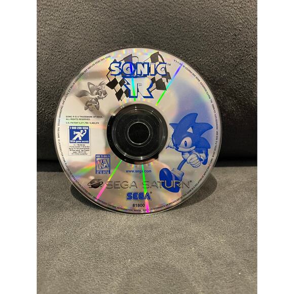 Sonic R Sega Saturn, 1997 Disc Only Authentic TESTED - Picture 1 of 3